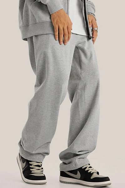BSBSPOR Ανδρική και γυναικεία φόρμα Unisex 6 Loose Cut Γκρι / Μαύρο Καλοκαιρινό Καπνιστή