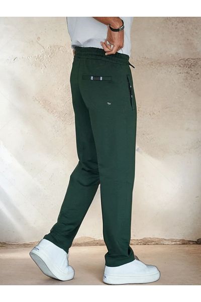 OHEPMODA بنطال رياضي مريح بأرجل مستقيمة للرجال