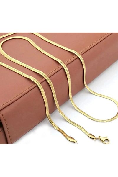 Arjew Italian Chain Long Steel Necklace