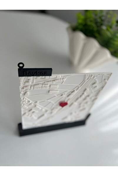 vita 3 Boyutlu Aşk Haritası Kişiye Özel Haritalı Çerçeve Sevgililer Günü Özel Hediye