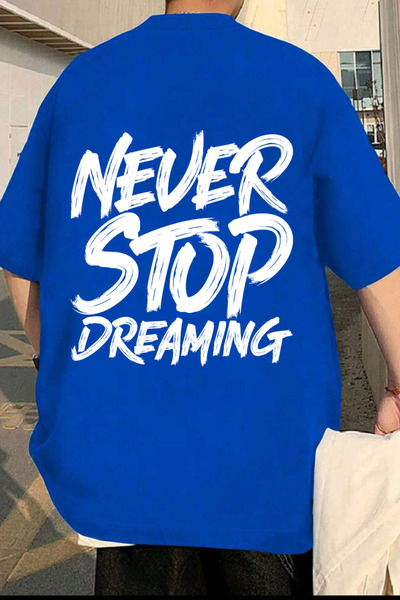 Wish BF Nu înceta niciodată să visezi cu imprimeu supradimensionat tricou