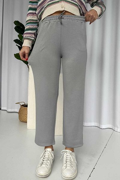 Mine Tan Butik Γκρι Φούτερ - Πόδι και τσέπες