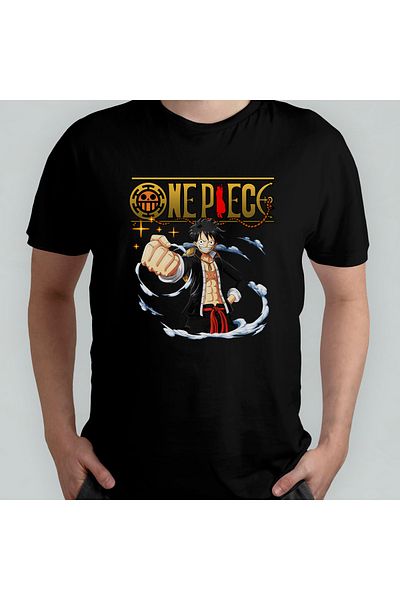 Pixxa Μπλουζάκι One Piece Monkey D. Luffy Crew Neck - 100% βαμβάκι Μοντέλο 18