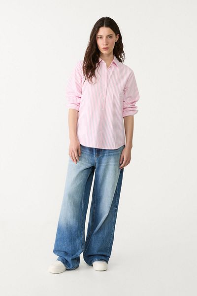Stradivarius Striped poplin shirt