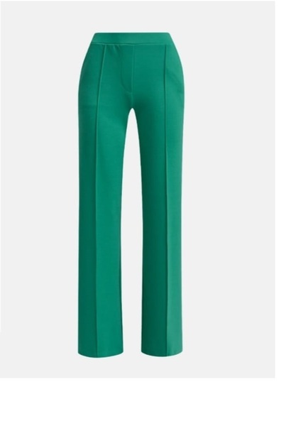 SERBA Steel Interlock Stretchy Waist Wide Leg Trousers