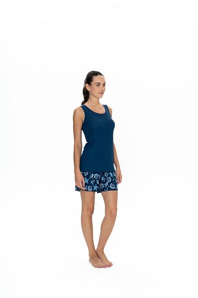 U.S. Polo Assn. Costum pentru femei, licențiat, USPA, (albastru marin), viscoză, pantaloni scurți