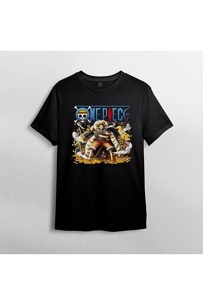 Pixxa Μπλουζάκι One Piece Monkey D. Luffy Crew Neck 100% βαμβακερό - Μοντέλο 6