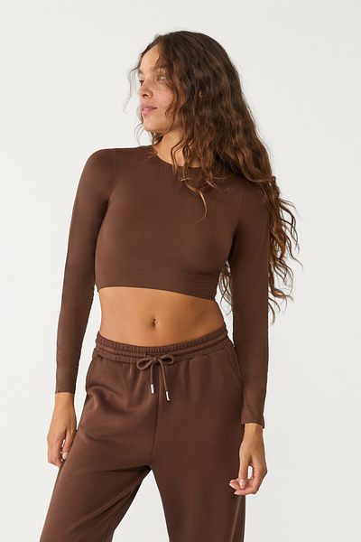 Stradivarius Crop top with long sleeves