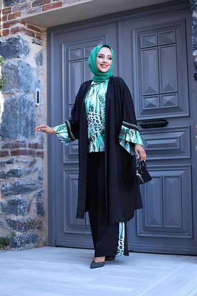 Wovi Moda Γυναικείο Τούνικ και Παντελόνι - Μπουφάν
