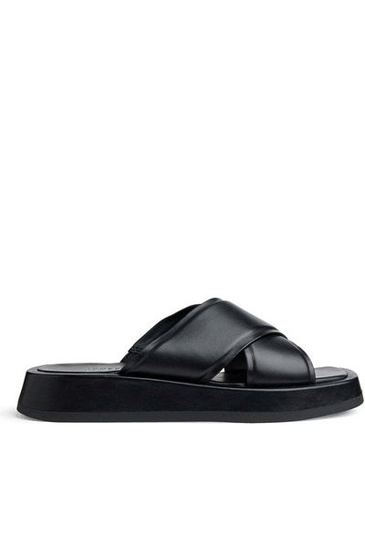 Tamaris Black Slippers Womens Shoes
