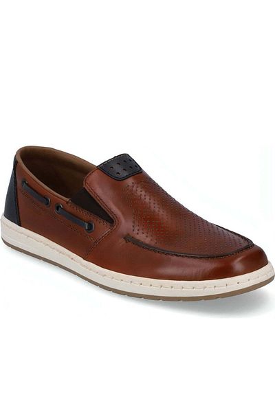 Rieker Brown Moccasins Mens Shoes