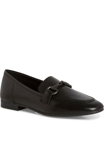 Tamaris Black Loafers Womens Shoes
