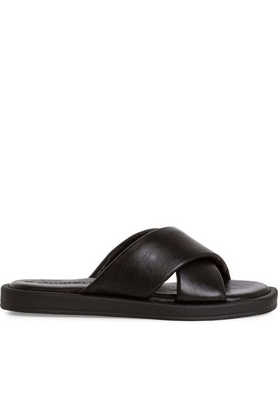 Tamaris Black Slippers Womens Shoes