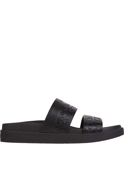 Calvin Klein Black Slippers Womens Shoes