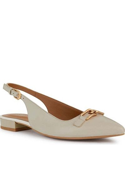 Geox Beige Ballerinas Womens Shoes