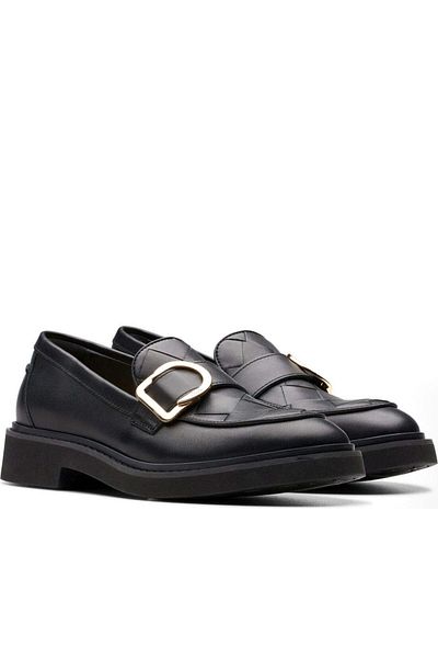 CLARKS Mocasini negri Pantofi dama