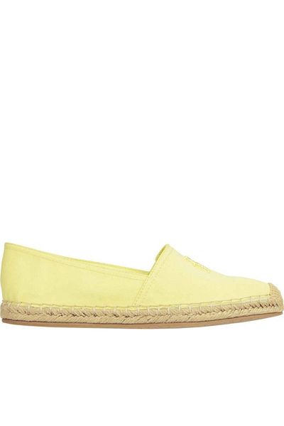 Tommy Hilfiger Yellow Espadrilles Womens Shoes