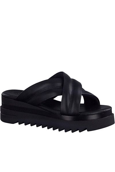 Marco Tozzi Black Slippers Womens Shoes