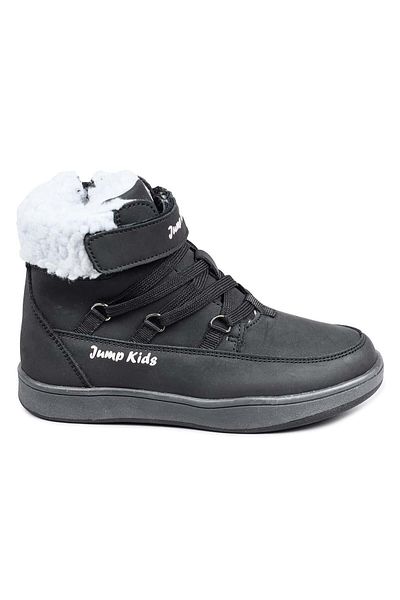 Kids Club Shoes Jump 29180 Unisex Μαύρες Παιδικές Μπότες - Αντιολισθητική σόλα