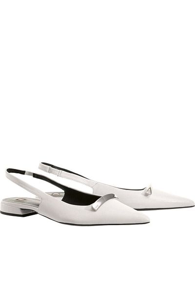 HÖGL Hogl White Ballerinas Pantofi dama