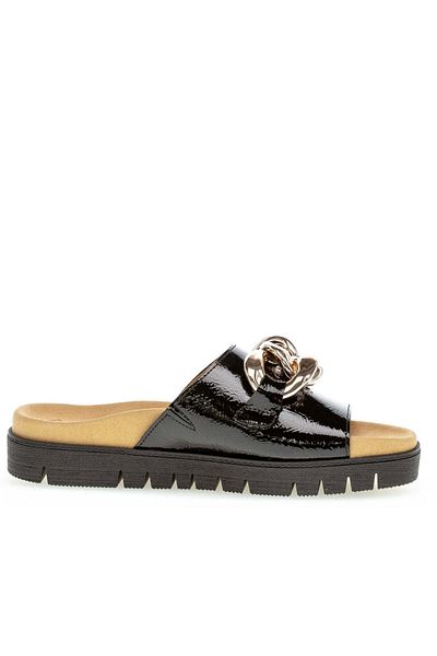 GABOR Black Slippers Womens Shoes