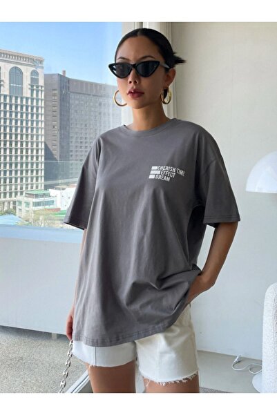 YOHO SPORT Cherısh Time Effect NALEĐENJE I PREDNJA Štampano Oversize kroj majica