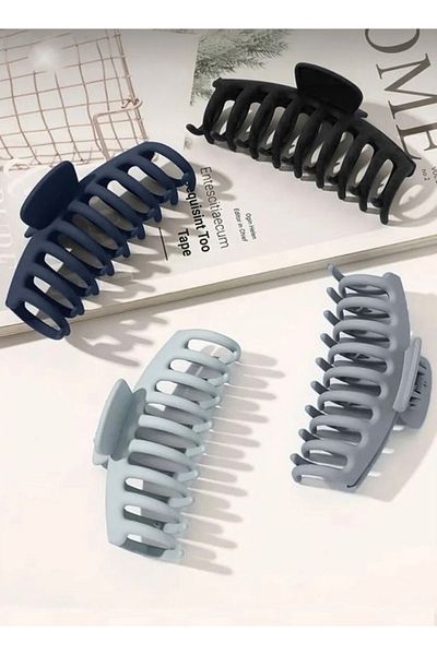 PREGIO Women's 6-Piece XL Rectangular-Grapple Latch Hair Clip