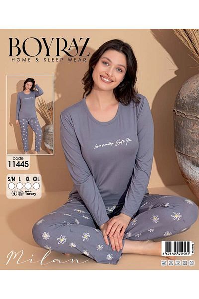 BEYAZTOPTAN SET DE PIJAMALE MÂNECĂ LUNGĂ MILAN DE CALITATE și ELEGANTĂ