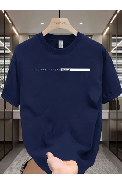 YOHO SPORT Футболка з принтом "Face To Future" в стилі оверсайз