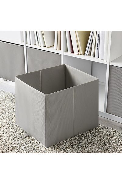 IKEA Kare Düzenleme Kutusu 33x38x33 Cm İkea Saklama Kutusu Açık Gri Düzenleyici Kutu