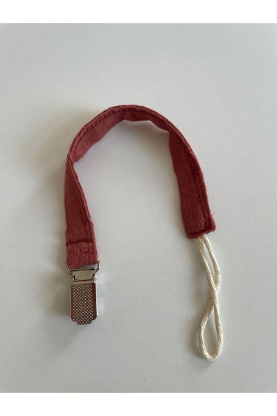 runbaby Run Baby Brick Color Muslin Pacifier Strap