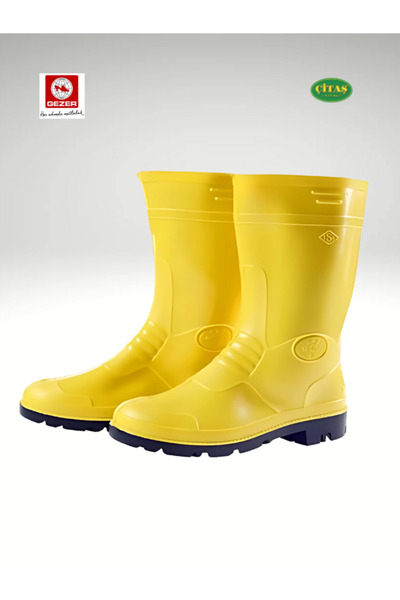 ÇİTAŞ Unisex PVC κίτρινα παπούτσια, επιλογή μεγέθους (37-45)