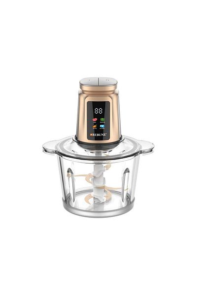 rebune Reebon Electric Food and Meat Chopper 3L, 500W, Digital Screen