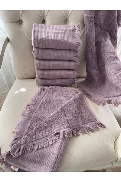 Gohiba Two-In-One Towel One Face Peshtemal One Face Towel 100% Natural Cotton