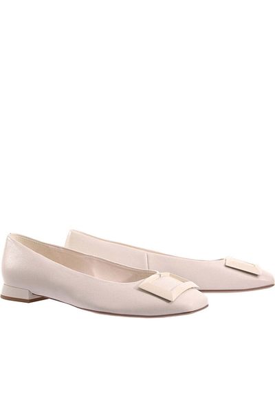 HÖGL Hogl Beige Ballerinas Womens Shoes