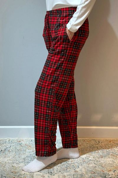 BEYAZTOPTAN 100% Quality Women's Red Coated Suede Pjamas Bottom