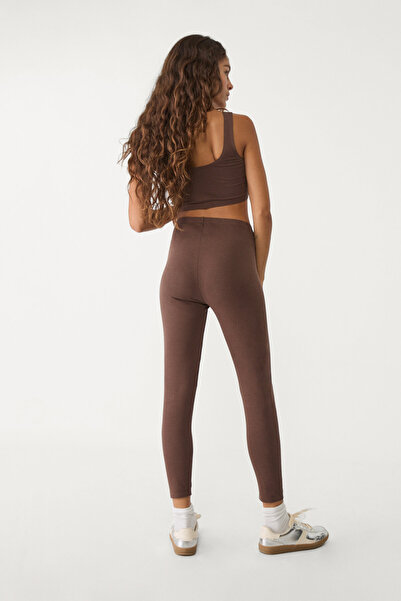 Stradivarius Cotton leggings with invisible seam