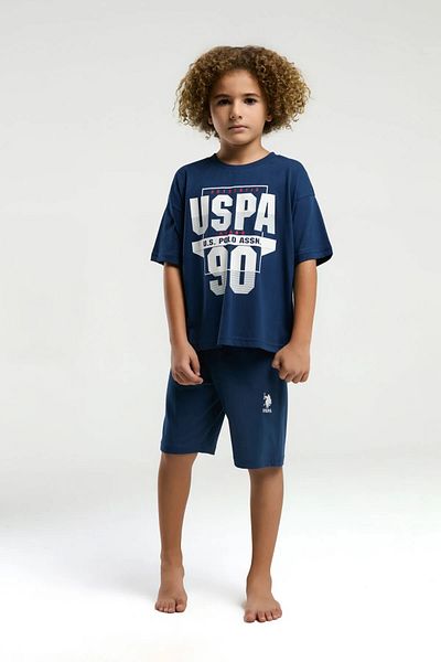 U.S. Polo Assn. SET DE PANTALONI SCURT BĂIEȚI, 100% BUMBAC, LICENȚIAT POLO SUA