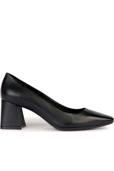 Geox Black High Heels Womens Shoes