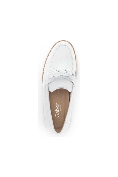 GABOR White Loafers Womens Shoes