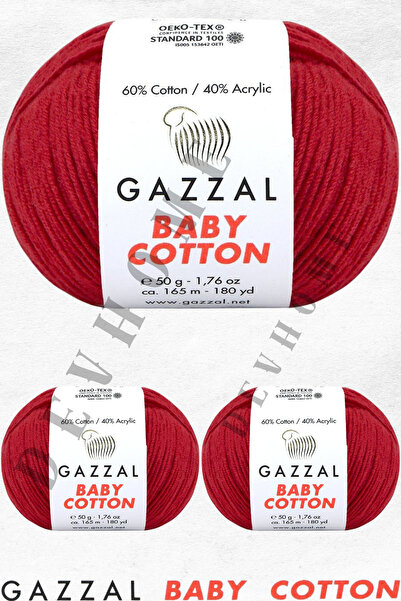 devhome Gazzal Baby Cotton Amigurumi İpi - 50GR 3 bucăți Punch El Örgü İpligi...