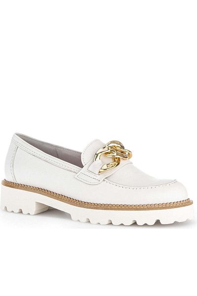 GABOR White Loafers Womens Shoes