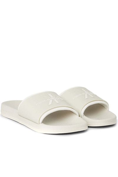Calvin Klein Jeans Beige Slippers Womens Shoes