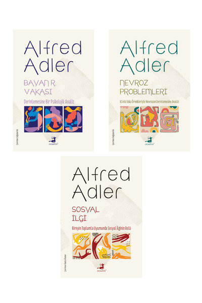 Olimpos Yayınları Alfred Adler 3 Kitap Set (Bayan R Vakası - Nevroz Problemle...