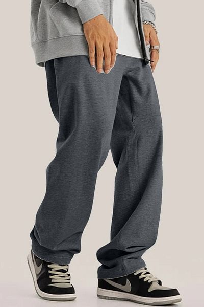 BSBSPOR Ανδρική και γυναικεία φόρμα Unisex 6 Loose Cut Γκρι / Μαύρο Καλοκαιρινό Καπνιστή