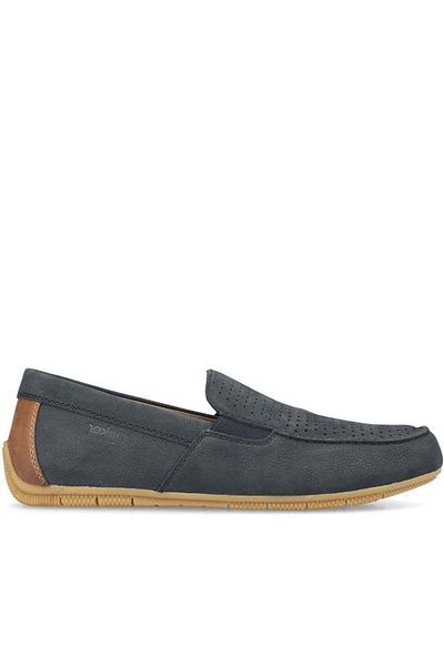 Rieker Mocasini Albastri Pantofi Barbati