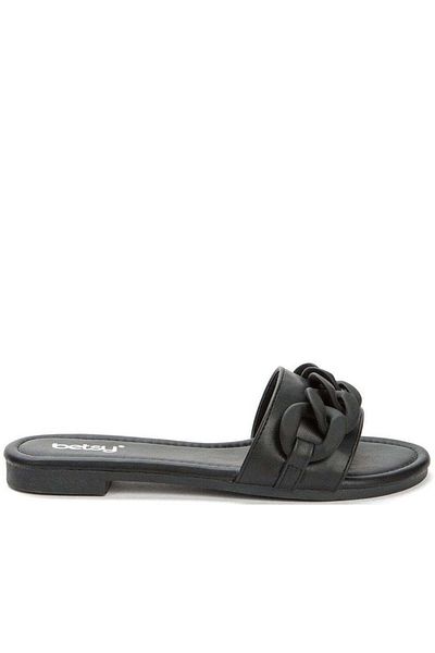 Betsy Black Slippers Womens Shoes