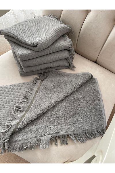 Gohiba Two-In-One Towel One Face Peshtemal One Face Towel 100% Natural Cotton