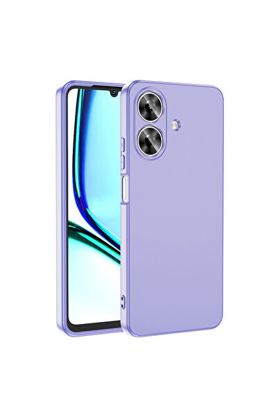Nezih Case Realme Note 60 Uyumlu Kamera Korumalı (KADİFE İÇ YÜZEY) Renkli Sil...