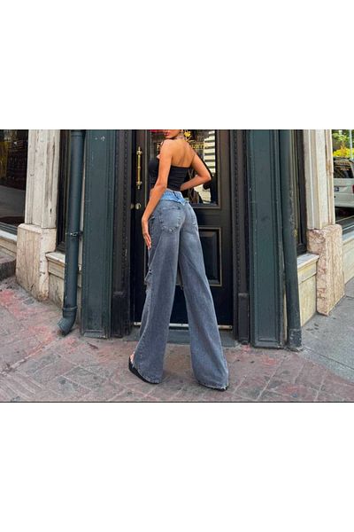 DENİKK TREND DESIGN ΛΕΠΤΟΜΕΡΗΣ ΕΙΔΙΚΟΣ ΣΧΕΔΙΟ ΦΑΡΜΑ ΠΟΔΙ PALAZZO JEAN ΤΖΙΝ ΠΑΝΤΕΛΟΝΙ ΣΚΙΣΜΕΝΟ